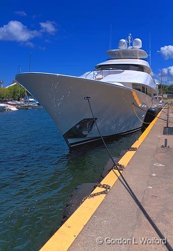 Moored Yacht_04220.jpg - Photographed near Orillia, Ontario, Canada.